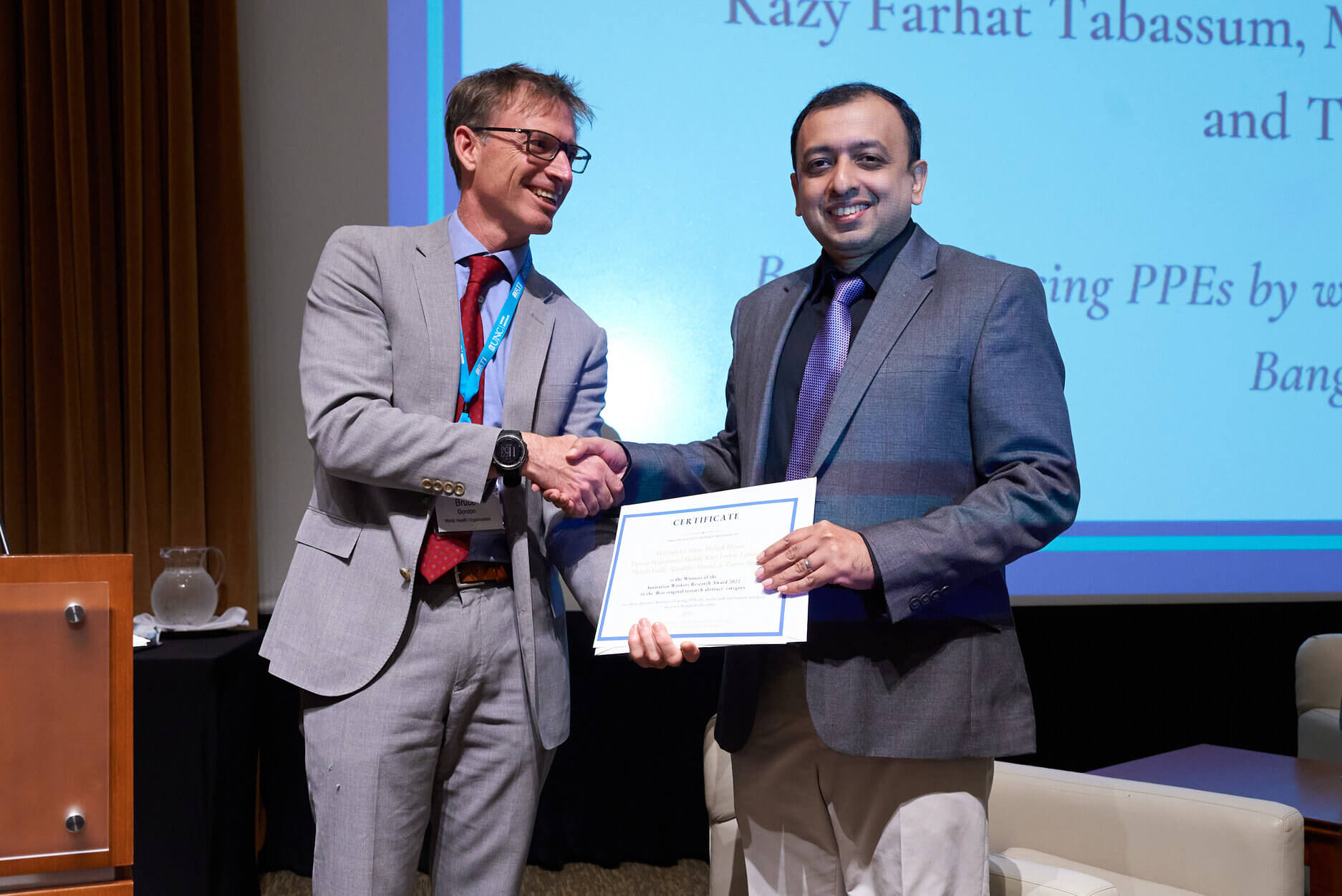 ITN-BUET wins prestigious award in the 2022 UNC Water and Health Conference