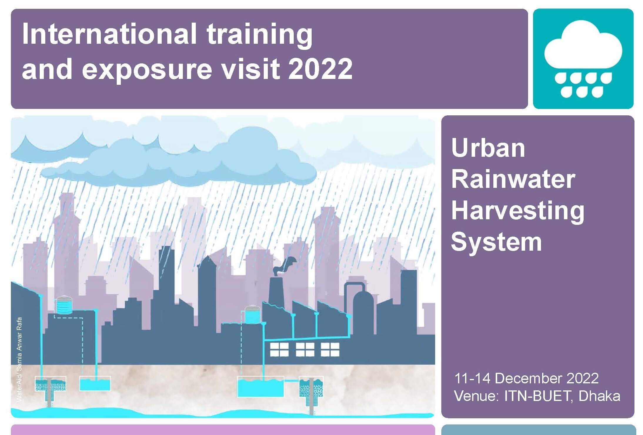 International training and exposure visit on Rainwater Harvesting System 2022