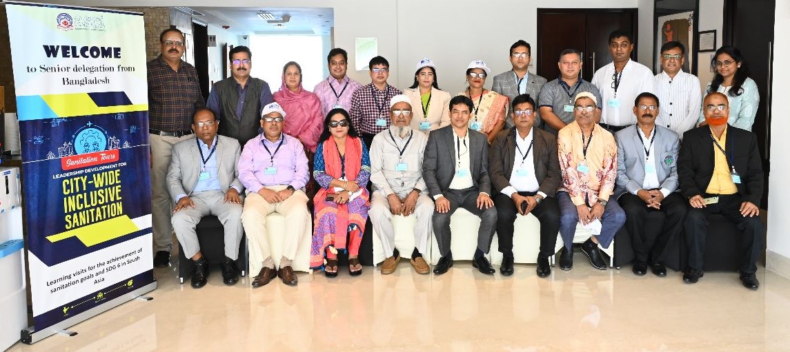 Leaders from 14 Cities of Bangladesh Captured Learnings from India’s CWIS Best Practices